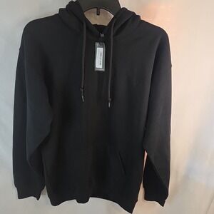 Boohoo Teddy Back Graphic Pullover Hoodie.  Small‎